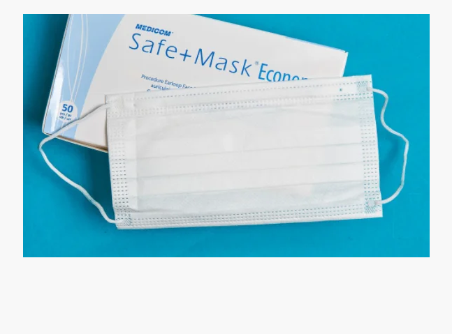 Маска трехслойная safe mask economy medicom,50шт./уп. белый