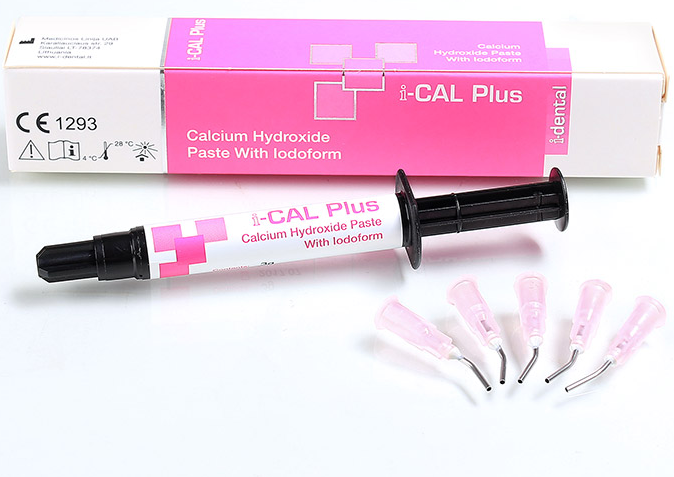 I-CAL Plus (паста гідрату окису кальцію з йодоформом), 3г шприц