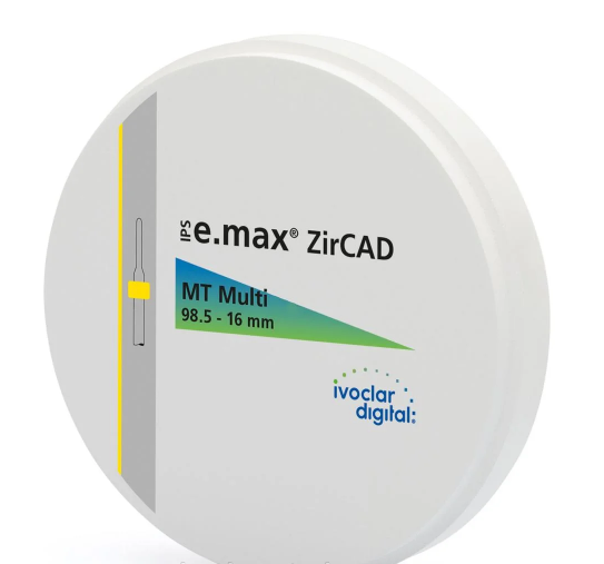 Цирконієвий диск IPS e.max ZirCAD для CAD/CAM обладнання MT MULTI 98.5-16мм/1