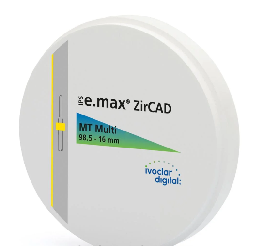 Циркониевый диск IPS e.max ZirCAD для CAD/CAM оборудования MT MULTI 98.5-20мм/1