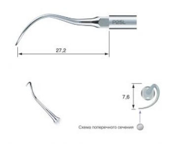 Varios насадка Perio для скейлера, P25L