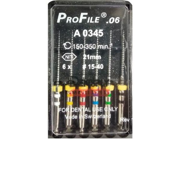 Профайли машинні ProFile 25 мм, Dentsply Maillefer 06 №015-040