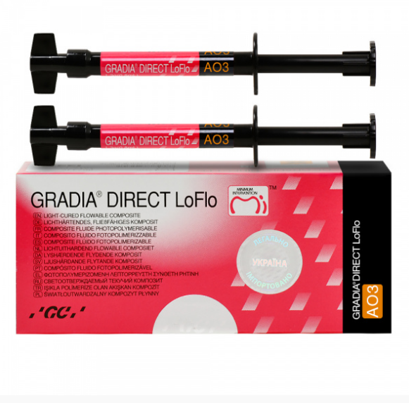 Gradia Direct LoFlo светоотверждаемый текучий композит 2х1.3 г, ОА3