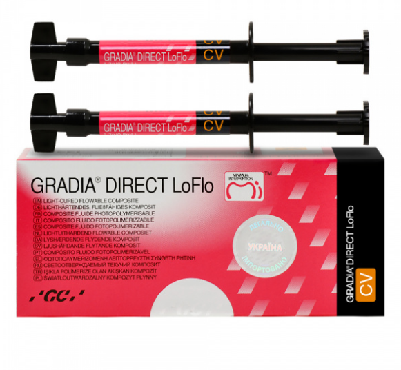 Gradia Direct LoFlo светоотверждаемый текучий композит 2х1.3 г, CV