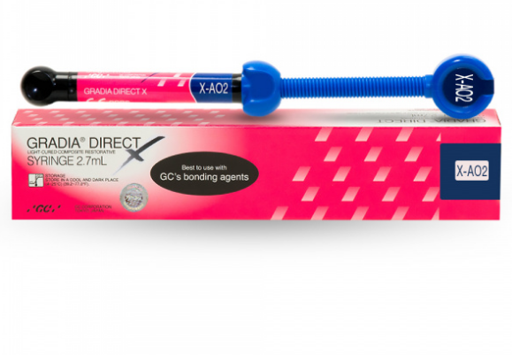 Модифицированный композит для реставраций 1 и 2 класса GRADIA DIRECTх (шприц 5 г) шприц X-AO2