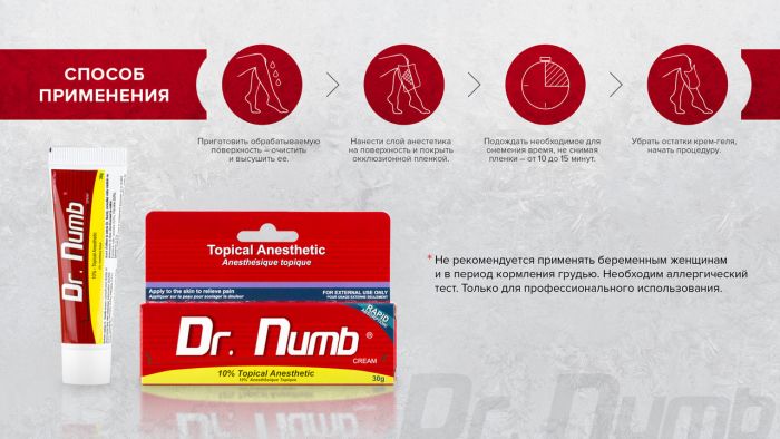 Крем - анестетик Dr.Numb (Др. Намб) 30g