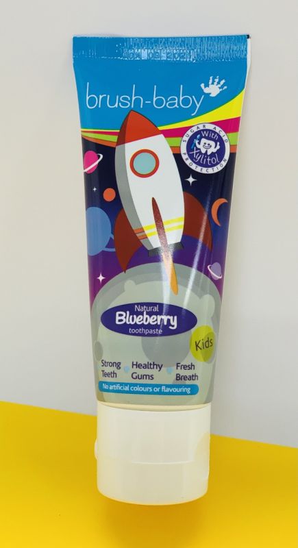 Зубная паста для детей Brush-Baby от 3 до 6л. 50мл Черника