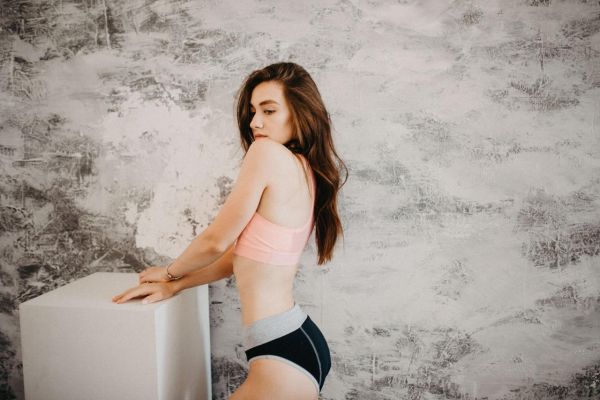 Трусы женские менструальные Спорт+ BNB черные Синтез XXL (110-120см)