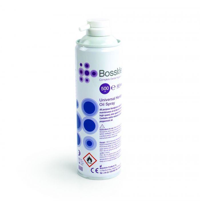 Масло спрей для смазки наконечников Bossklein Universal Handpiece Oil Spray 500 ml. TopDental