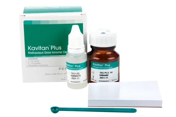 Рентгеноконтрастний склоіномірний цемент кавітан плюс KAVITAN PLUS (порошок 15 г, рідина 15 г) A3