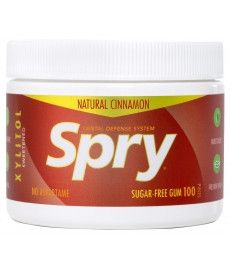 Spry Натуральная жевательная резинка 100 шт. с корицей и ксилитом