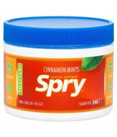 Spry Натуральные драже с ксилитом, 240 шт. с корицей