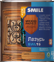 Лазур SWL-15, SMILE 0.7л, Махагон