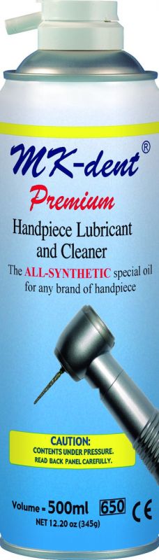 Олія-спрей для стоматологічних наконечників MK-Dent 500 ml (очищення та мастило) 