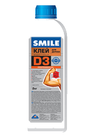 D-3 Клей для внутренних и наружных работ, Smile 1 кг