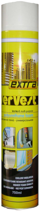 Монтажна піна VerVest Extra 750ml. ручка