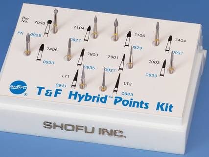 Набор алмазных боров T&F Hybrid Point Kit, SHOFU 10 шт.