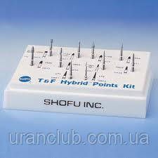 Набір алмазних борів T&F Hybrid Point Kit, SHOFU 10 шт.