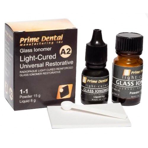 Склоіономірний цемент GLASS IONOMER LC (Голос іономер ЛЗ) 15 гр.+8 мл., КОЛІР А2