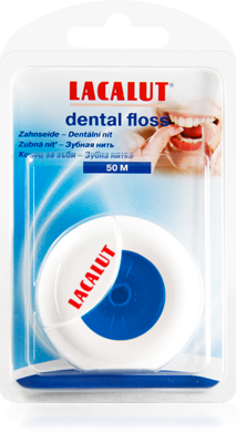 Зубна нитка LACALUT Dental floss, (Лакалут дентал флос) 50 м