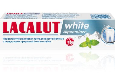 Зубна паста LACALUT white Alpenminze (Лакалут вайт альпійська м'ята) 75 мл Зубна паста LACALUT white Alpenminze (Лакалут вайт альпійська м'ята) 75 мл