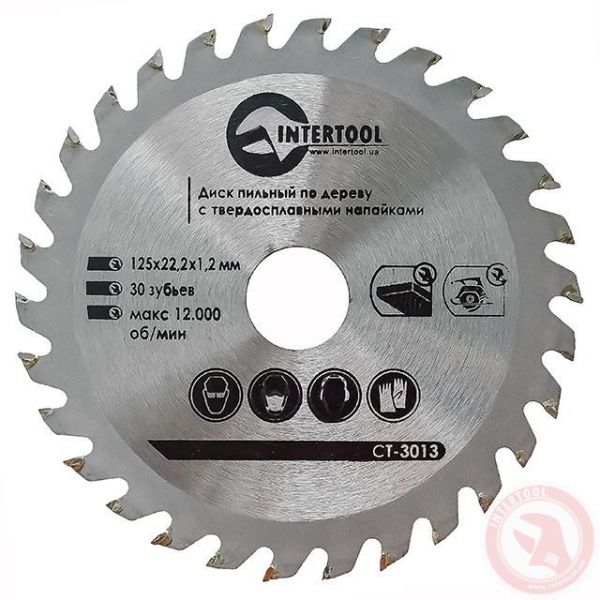 Диск пильний по дереву з Напайками Інтертул в асортиметі