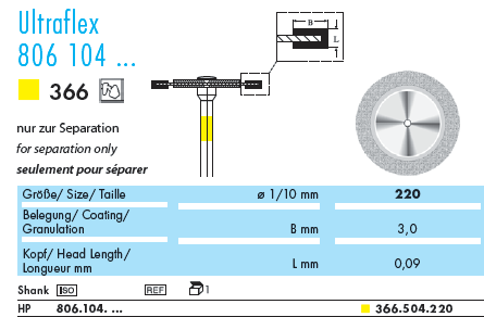 Алмазний диск NTI Ultraflex