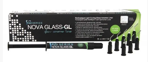 Рентгеноконтрастный лайнер NOVA GLASS GLASS IONOMER (шприц 2 гр)