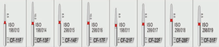 Стоматологические боры DIAMOND BURS CF