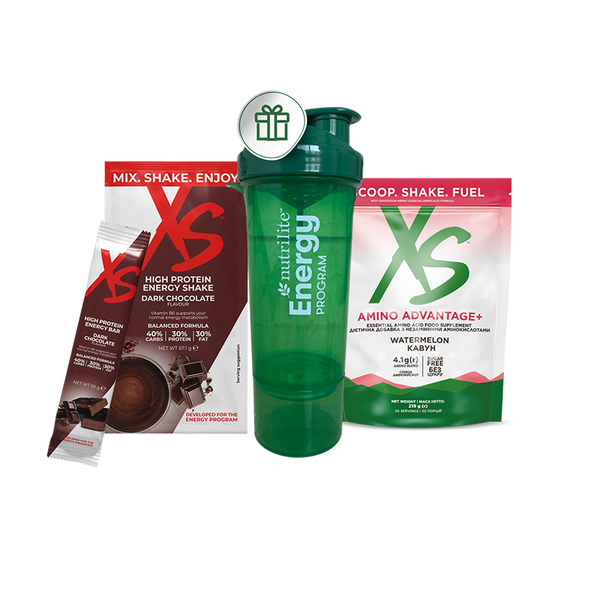 Міні-набір з шейкером і шоколадними батончиками Nutrilite Energy Program (1 набір)