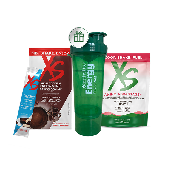 Міні-набір з шейкером і кокосовими батончиками Nutrilite Energy Program (1 набір)