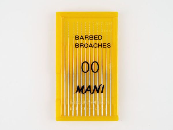 Пульпоэкстракторы ручные Barbed Broaches 52 мм (12шт.), МАNI Пульпоэкстракторы ручные Barbed Broaches 52 мм (12шт.), МАNI