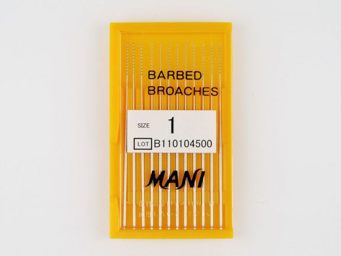 Пульпоэкстракторы ручные Barbed Broaches 52 мм (12шт.), МАNI 1