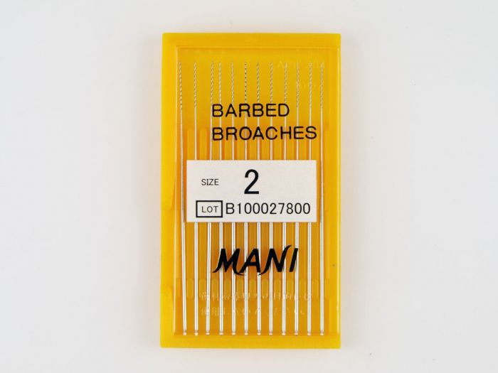 Пульпоэкстракторы ручные Barbed Broaches 52 мм (12шт.), МАNI 2