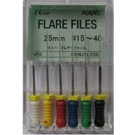 Ручные конусные файлы Flare files, МАNI Ручные конусные файлы Flare files, МАNI