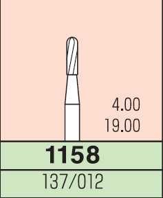 Карбидный бор Mani № 1158 (3 шт.)  Карбидный бор Mani № 1158 (3 шт.)