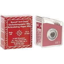 Окклюзионная бумага Arti-Check, Bausch 40мкм ВК16 (красный)  Окклюзионная бумага Arti-Check, Bausch 40мкм ВК16 (красный)
