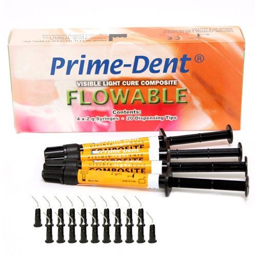 FLOWABLE текучий светоотверждаемый композит PRIME-DENT FLOWABLE текучий светоотверждаемый композит PRIME-DENT