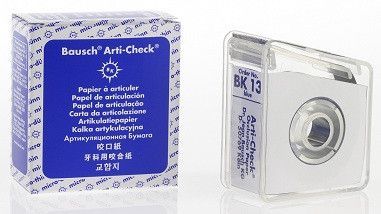 Окклюзионная бумага Arti-Check, Bausch 40мкм BK13-синий Окклюзионная бумага Arti-Check, Bausch 40мкм BK13-синий