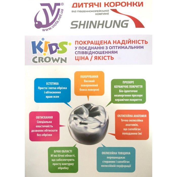 Детские коронки Kids Crown (Кидс кроун)