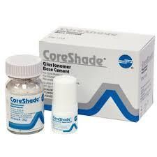 CoreShade GlasIonomer Base Cement - стеклоиномер для наращивание культи SHOFU 25 гр.+10 мл.