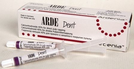 Матеріал на водній основі із гідроокисом кальцію 45% Арде Дент (Arde Dent, Ardenia) шприц 2мл