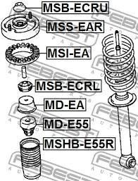 Пильовик заднього аммортизатора MSHB-E55R FEBEST