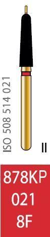 Бор алмазный Diatech красное кольцо 45 µм (F) ― мелкая зернистость 878KR-021-8F