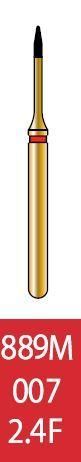 Бор алмазный Diatech красное кольцо 45 µм (F) ― мелкая зернистость 889M-007-2.4F