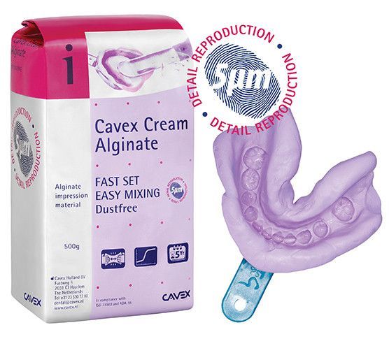 Cavex Cream Alginate, альгинат для несъемного протезирования 500 гр.