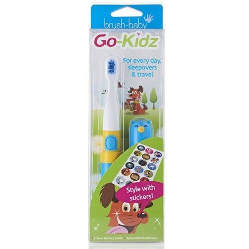 BRUSH-BABY GO KIDZ BOXED электрическая зубная щетка от 3 до 6 лет. Голубая