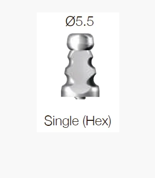 Трансфер SuperLine отпечаточный, винтовой абатмент, уровень имплантата, закрытая ложка, с 6-гранником, диам. =
