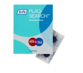 Коробочка PlaqSearch с 10 таблетками для индикации зубного налета