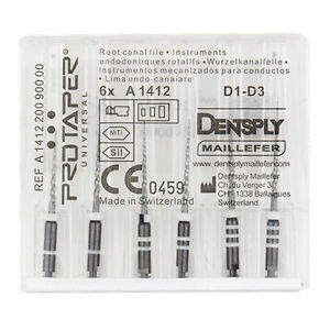 Протейперы машинные ProTaper, Dentsply Maillefer Оригинал D1, 16 мм